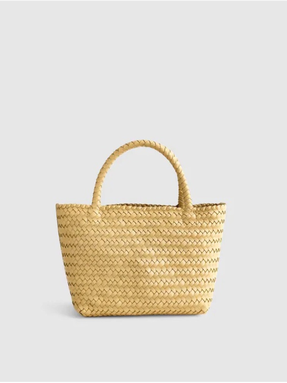 Madewell Woven Mini Leather Tote Bag and Bag Pins - Picture 1 of 8